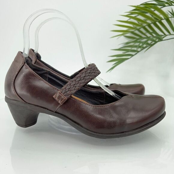 NAOT Forward Mary Janes Women's 6 37 Brown Leather Low Heel Comfort Shoes - Picture 4 of 14